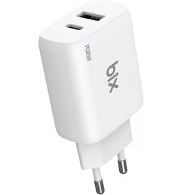 Resim Bix Zh-2u41t 25w Usb Type-c Pd Çift Portlu Hızlı Şarj Cihazı Beyaz 