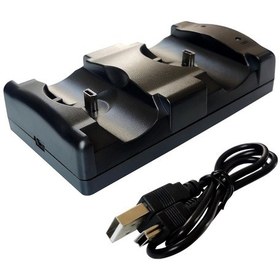 Resim Springsun Ps3 Dual Kontrolcü Şarj Istasyonu, Led Gösterge Ve Usb Kablosu İle, Dualshock Ve Move Kumandalara Uyumlu, Siyah Renk 
