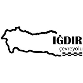 Resim Iğdır Çevreyolu Sticker Oto-motor-laptop-duvar-dekor 12 X 9 Cm 