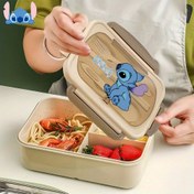 Resim 1 Adet Disney Stitch Taşınabilir Kare Gıda Saklama Kabı - Dayanıklı Plastik, Canlı Stitch Tasarımı, Güvenli Kapak Kapatma, Öğle Yemeği, Atıştırmalık ve Açık Hava Aktiviteleri İçin 