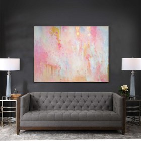 Resim TABLOLIFE Pembe Rüyalar - Yağlı Boya Dokulu Tablo 90X120,Çerçeve;Çerçevesiz 