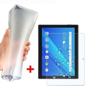 Resim Lenovo Uyumlu Tab M10 Tb-X505F 10.1 Buzlu Silikon Kılıf + Ekran Koruyucu 