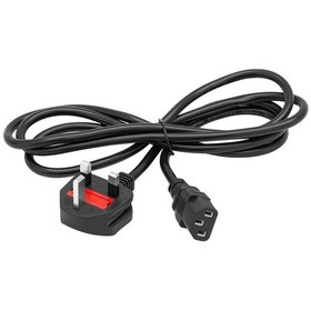 Resim Ayt Powermaster Pm-17891 3 X 0.75 Mm İngiliz Tip 1.5 Metre C7 Güç Kablosu Pc Bilgisayar Monitör Elektrik Kablo 