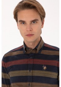 Resim U.s. Polo Assn. Erkek Açık Lacivert Gömlek Desenli 50308173-vr059 Acık Lacıvert 