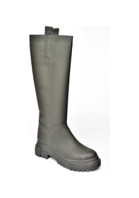 Resim Fox Shoes V973222209 Füme Kalın Tabanlı Kadın Binici Çizmesi Füme 