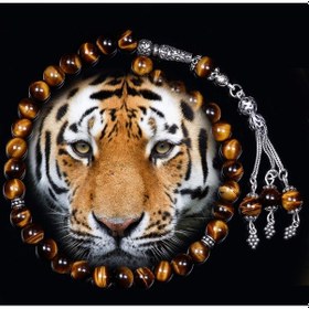 Resim Gümüş Tasarım Kaplangözü Tesbih 