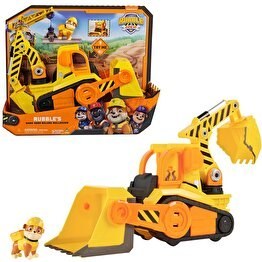 Resim Paw Patrol Rubble and Crew Bark Yard Deluxe Buldozer İnşaat Kamyonu 