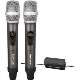 Resim Gold Audio GX-832EE EL+EL UHF Telsiz Mikrofon 