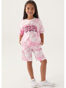 Resim U.S. Polo Assn. Us Polo Kız Çocuk Krem Bermuda Pijama Takım1819 001 