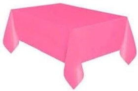 Resim Dipak Pembe Renk Plastik Masa Örtüsü 120×180 Cm 