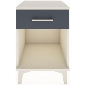 Resim Hyperion Komodin Tek Çekmeceli 44x44x64 Aytaşı-antrasit Aytaşı 