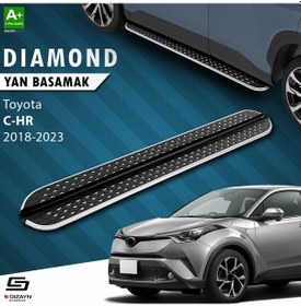 Resim S-dizayn Toyota C-hr Diamond Krom Yan Basamak 173 Cm 2016-2023 A+ Kalite 