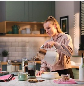 Resim Russell Hobbs Kettle Glass 1,7l Çaydanlık,bakır, 2400w, Sıcaklık Ayarı 40-100 C, Dijital Ekran Su Isıtıcılar 