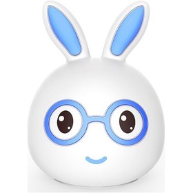 Resim Soulader Usb İle Şarj Edilebilir Yüz İfadeli Led Gece Lambası, Oda Dekorasyonu İçin Modern Aydınlatma Mavi 