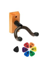 Resim Lastvoice Gds-555s-pak Ahşap Gitar Duvar Standı Askısı Aksesuar Seti 