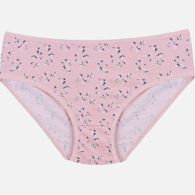 Resim Koza İç Giyim Kız Çocuk 3'lü Penguen Desenli Slip 1050 Açık Pembe - Turuncu 