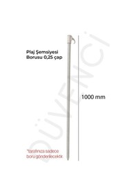 Resim Plaj Şemsiyesi Uyumlu Çelik Boru 0,25 X 1000 Mm Beyaz 