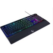 Resim Rampage KB-GX65 SIMULA Siyah USB RGB Aydınlatmalı 4 Makro Tuşlu Bilek Destekli Oyuncu Klavyesi 