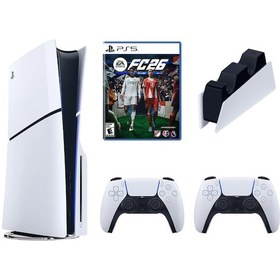Resim Playstation 5 Slim Standart 1 Tb+ 2. Beyaz Dualsense + Åarj + Ps5 Fc26 Cd Ä°thalatÃ§Ä± Garantili 