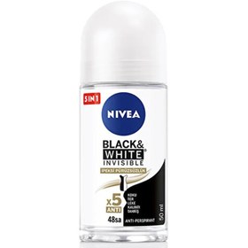 Resim Nivea Black White İpeksi Pürüzsüzlük Kadın Deodorant Roll-On 50 ml 