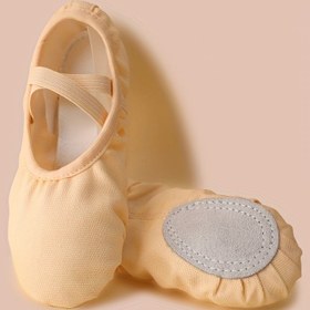 Resim Mezuniyet Sezonu Hediyesi Kızlar Dans Ayakkabıları Tüm Mevsim Yumuşak Tabanlı Bale Düzleri Erkek Çocuklar Gençler Yoga Pratiği Nefes Alabilir Kaymaz Hakiki Deri Taban 
