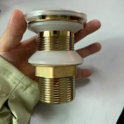 Resim Willowhaven Mat Siyah Golden Pull Manual Paslanmaz Çelik Lavabo Tıpası Üç Renk Seçeneği 