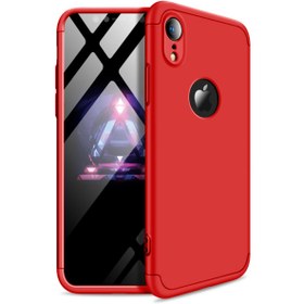 Resim Microsonic Apple iPhone XR (6.1'') Kılıf Double Dip 360 Protective Kırmızı 
