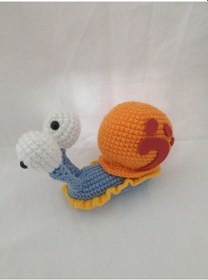 Resim Amigurumi Oyuncak Gary Salyangoz 