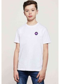 Resim Tshirthane K Pop Galaxy K Pop Koreli Baskılı Unisex Çocuk Beyaz T-Shirt 