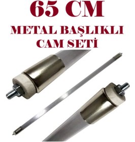 Resim Norm Infrared Soba Için 2500w Rezistans Teli 65cm Montajlı Metal Başlıklı Cam Seti 