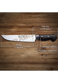 Resim Sürmene Sürbısa 61020 Ym El Yapımı Kasap Kurban Kesim Bıçağı 