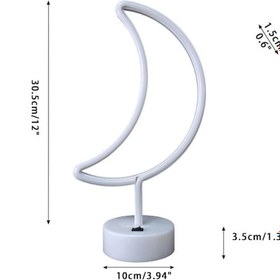 Resim Periboia Ay Neon Led Lamba 