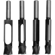 Resim VintageVo 4 Pcs/set Tenon Dübel Fiş Kesici Maker Konuk Sıkıştırılmış Fiş Kesiciler 8mm 10MM 12MM 15MM Cork Matkap (Yurt Dışından) 