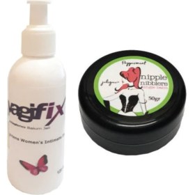 Resim Hintohu Nipple Nibblers Tingle Balm 50 ml Naneli Göğüs Bakım Kremi + Genital Bakım Kremi 120 ml 