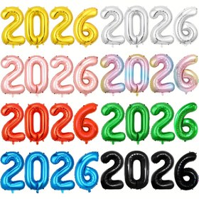 Resim 16 İnç Dijital Balonlar 2026 Yeni Yıl Partisi Alüminyum Film Balon Dekorasyon Seti, Kutlama Etkinliği Dekorasyon Malzemeleri, Düğün Doğum Günü Partisi, Cadılar Bayramı Süslemeleri, Noel Süslemeleri, Navidad Decoración 