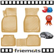 Resim Megane 2 Sd Bej 3D Havuzlu Paspas 2004-2010 Arası Friemats N11.2969 