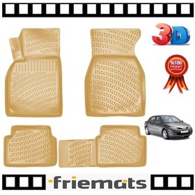 Resim Megane 2 Sd Bej 3D Havuzlu Paspas 2004-2010 Arası Friemats N11.2969 