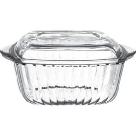 Resim Luxury 59029 Kapaklı Kare Borcam Tencere Fırın Kabı 1 Adet 