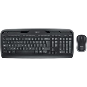 Resim logitech MK330 Kablosuz Q Trk Siyah Multimedya Klavye Mouse Set Set 920-003988 