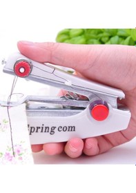 Resim Buffer Spring Come Mini Kolay Seyehat Ve Ev Tipi El Dikiş Dikme Makinası 