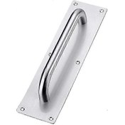 Resim Sürgülü Kapı Kolu, Ağır Hizmet Tipi Paslanmaz Çelik Çekme İtmeli Kapı Kolları, Arka Plakalı Kapı Kolu, Tuvalet Kapısı Çekme Plakası Ahşap Dolap Dolap Han 