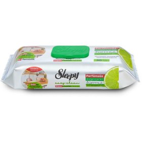 Resim Sleepy Easy Clean Süper Yüzey Temizlik Mutfak Havlusu&mendili Bergamot Yağlı 50 Yaprak Beyaz 
