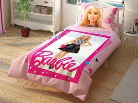Resim Taç Barbie Çek Canlandır Lisanslı Nevresim Takımı 