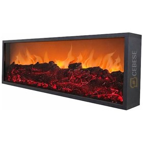 Resim Cebese Elektrikli Şömine 100 X 31.5 X 16 Cm Bluetooth Ses Sistemli Uzakt 