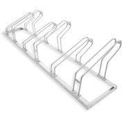 Resim İleri Trafik Bisiklet Park Yeri Altılı Galvaniz 40x210 cm, Bisiklet Park Demiri 