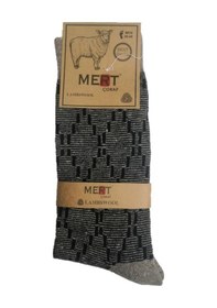 Resim 12 Li Paket Mert Erkek Kışlık Yün Çorap Karışık Renk Çok Renkli 