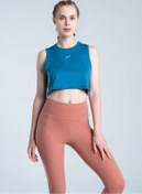 Resim Vienfit Kadın Kısa Spor Tshirt - Training Spor Atlet - Tank Top Teal 