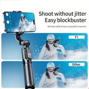 Resim 360° Dönebilen, Kablosuz Uzaktan Kumandalı Anti-Sallantılı Telefon Gimbal, Elde Taşınabilir Selfie Çubuğu Tripod ve Seyahat Fotoğrafçılığı Vlog Aracı 