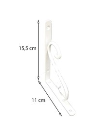 Resim Ferforje Raf Altı No:1 Beyaz 