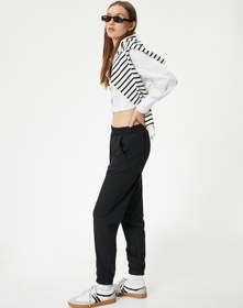 Resim Koton Jogger Eşofman Altı Cepli Rahat Kalıp Siyah 5wal40011ık Siyah 